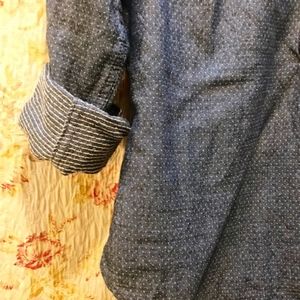 Toms Tops - TOM's Polka Dotted Denim Shirt Toms Tops - TOM's Polka Dotted Denim Shirt